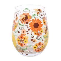 Bee Radiant Print Stemless Glass 🇬🇧