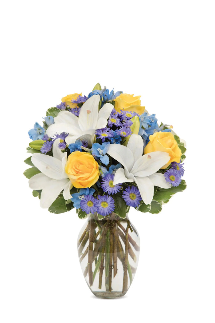 Bright Blue Skies Bouquet bloomexusa