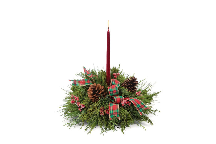 Bright Evergreen Centerpiece bloomexusa