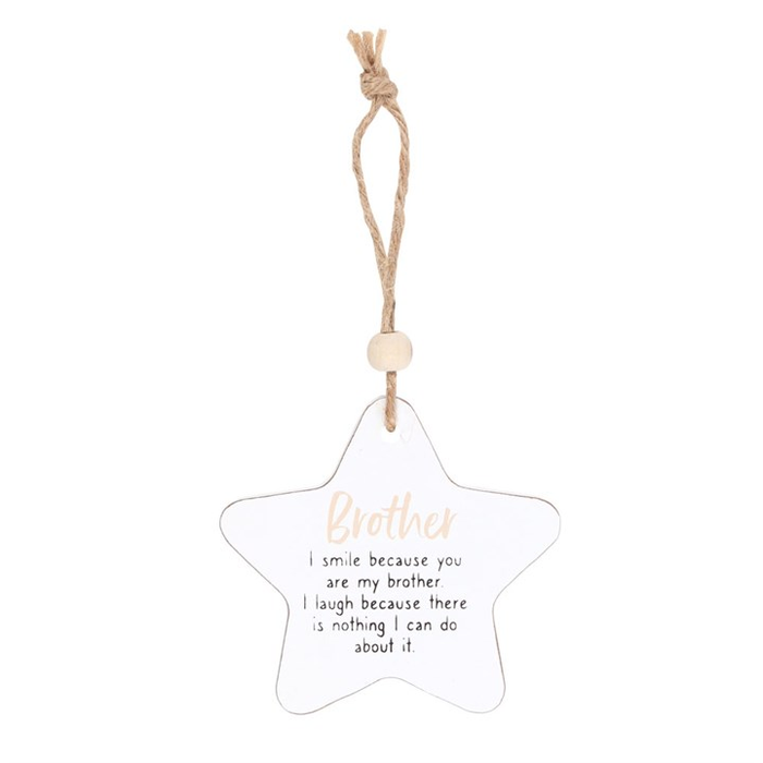 Brother Hanging Star Sentiment Sign 🇬🇧