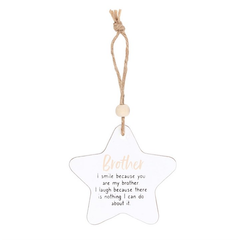 Brother Hanging Star Sentiment Sign 🇬🇧
