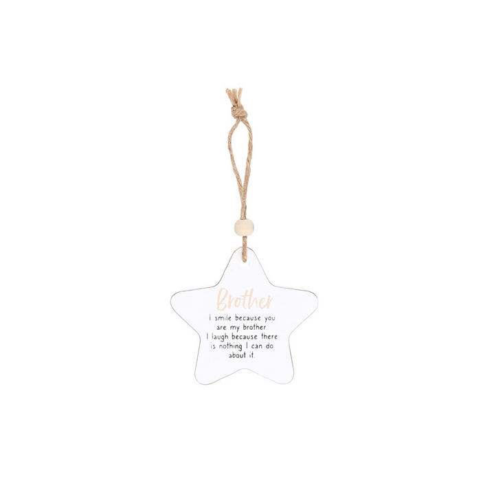 Brother Hanging Star Sentiment Sign 🇬🇧