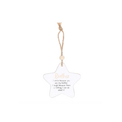 Brother Hanging Star Sentiment Sign 🇬🇧