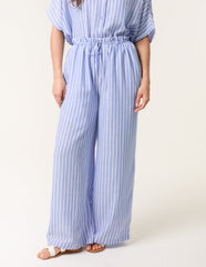 Paperbag Waist Pinstripe Trouser