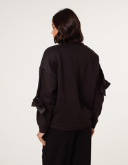 Bow Sleeve Sweatshirt