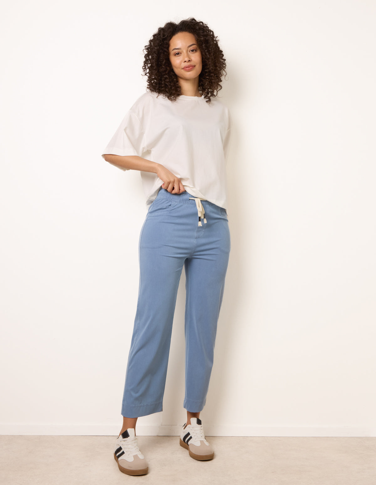 Elasticated Waist Trouser With Drawstring