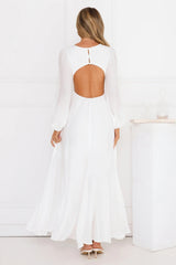 Meadow Dusk Maxi Dress White