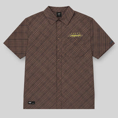 Camisa WhatUp Men Cuadros Boxy Brown