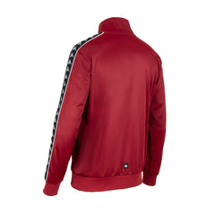 Chaqueta Full Zipper Men Burgundy Black White
