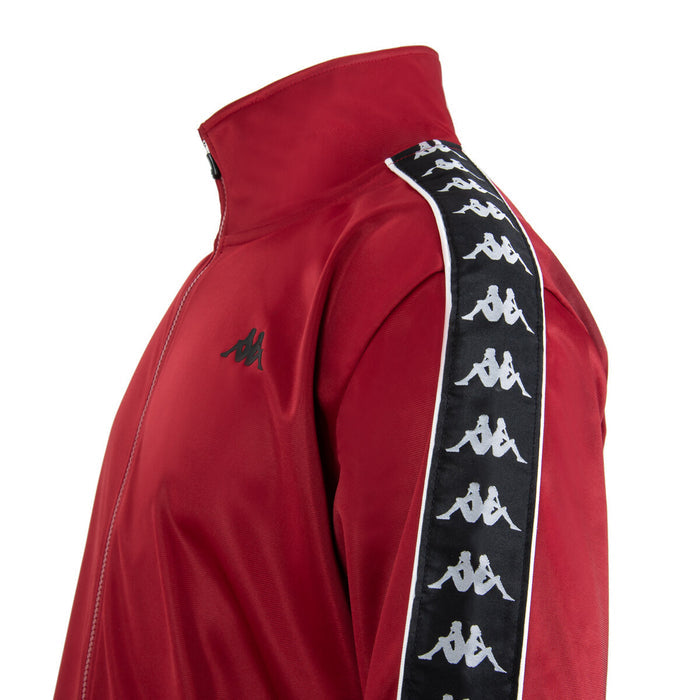 Chaqueta Full Zipper Men Burgundy Black White