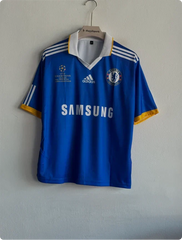 CHELSEA 2008-09 HOME KIT DROGBA FIVESLEEVE POLO