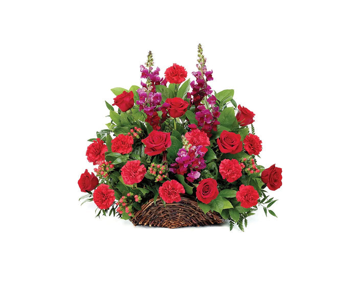 CLASSIC FIRESIDE SYMPATHY BASKET bloomexusa