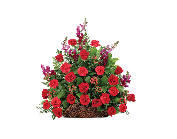 CLASSIC FIRESIDE SYMPATHY BASKET bloomexusa