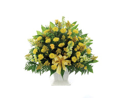 Classic Yellow Mache Basket bloomexusa