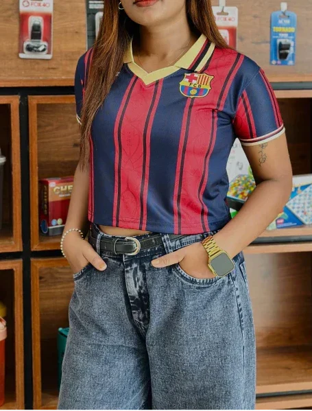 CROP TOP BARCELONA 125TH SPECIAL KIT MESSI POLO