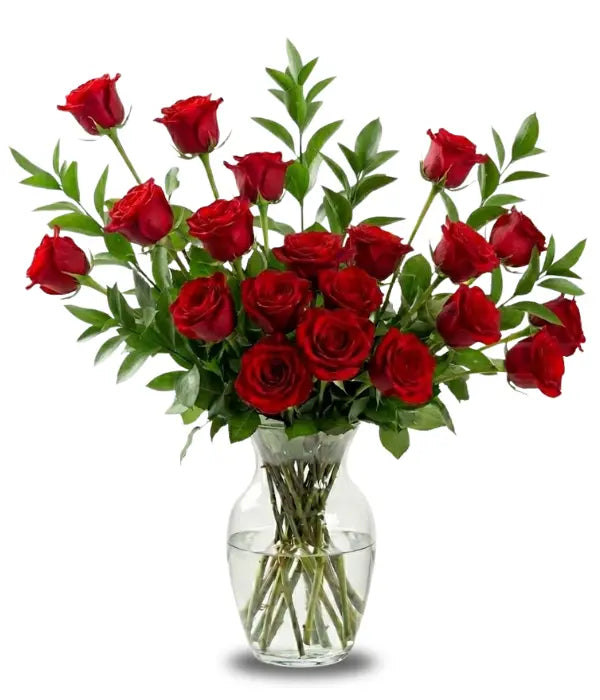 Eighteen Red Long Stem Roses - Bloomex Usa