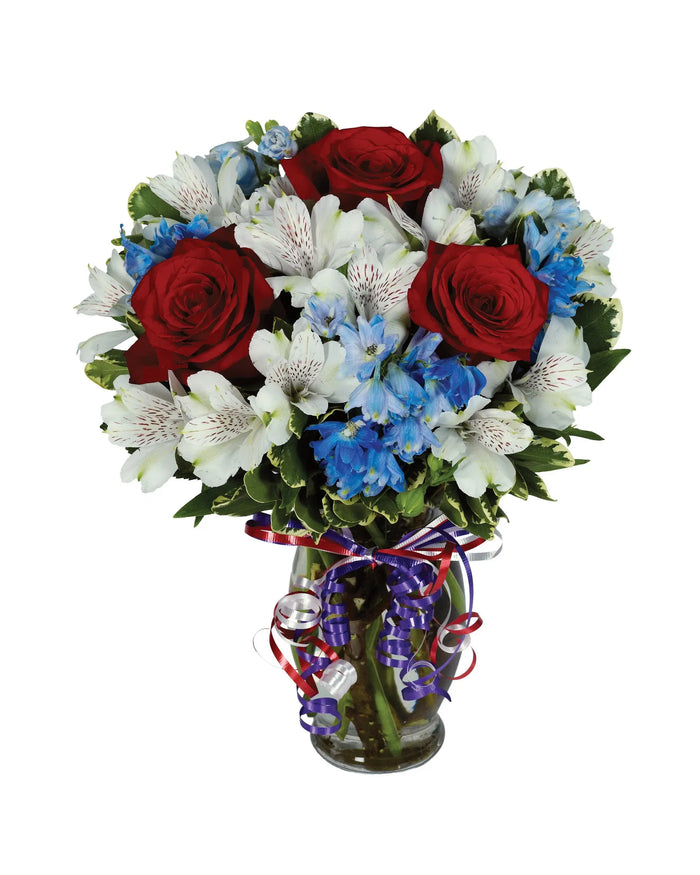HERE'S TO RED, WHITE & BLUE bloomexusa