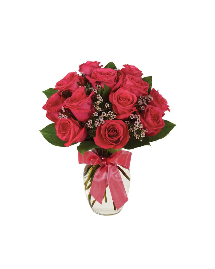 Hot Pink Rose Bouquet bloomexusa