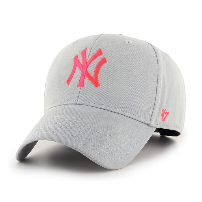 Jockey New York Yankees Grey Basic Fucshia