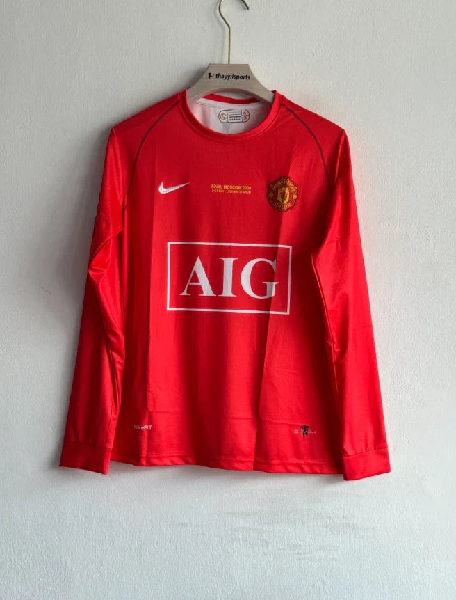 MANCHESTER UNITED 2007-08 HOME KIT RONALDO FULLSLEEVE