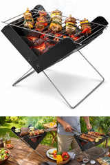 Mini Folding Tabletop Charcoal BBQ – Portable Compact Grill 🇬🇧