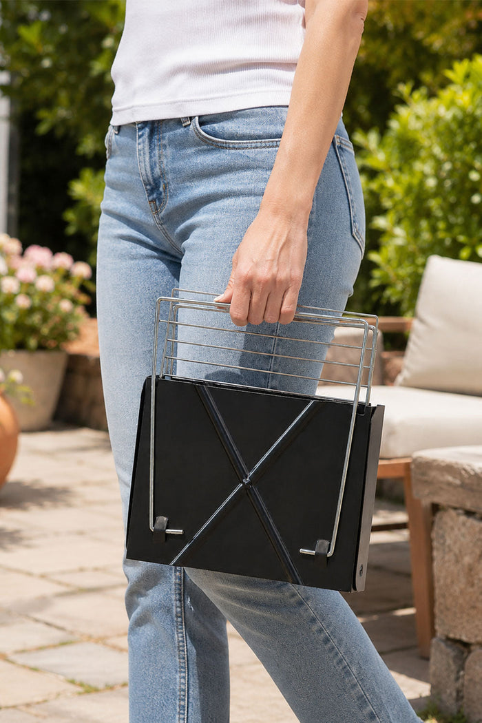 Mini Folding Tabletop Charcoal BBQ – Portable Compact Grill 🇬🇧