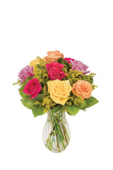Multicolor Bright Rose Bouquet bloomexusa