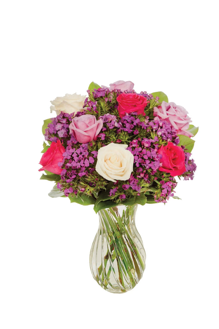 Multicolor Jewel-Toned Rose Bouquet bloomexusa