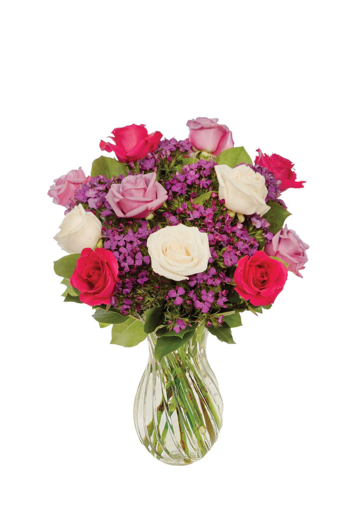 Multicolor Jewel-Toned Rose Bouquet bloomexusa