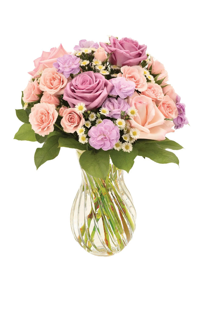 Multicolor Pastel Rose Bouquet bloomexusa