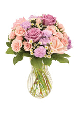 Multicolor Pastel Rose Bouquet bloomexusa