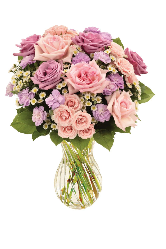 Multicolor Pastel Rose Bouquet bloomexusa
