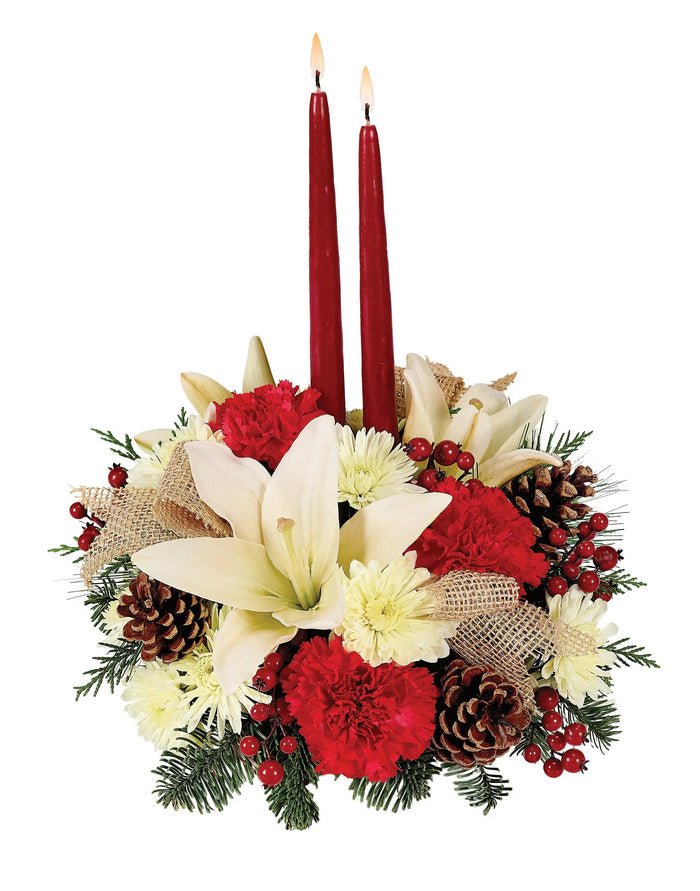Nature's Holiday Centerpiece bloomexusa