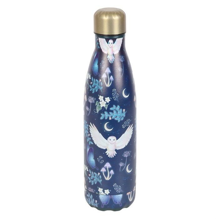 Night Flight Owl Print Metal Water Bottle 🇬🇧