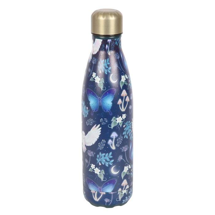 Night Flight Owl Print Metal Water Bottle 🇬🇧