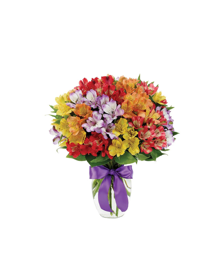 PERUVIAN LILY RAINBOW BOUQUET bloomexusa