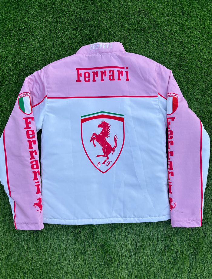 Pink Ferrari Formula Jacket parachute