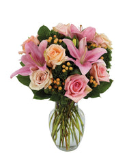 Pink Rose Petal & Lily Surprise bloomexusa