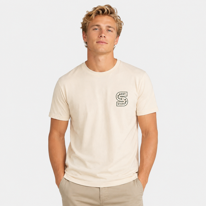 Polera Big S Vintage White