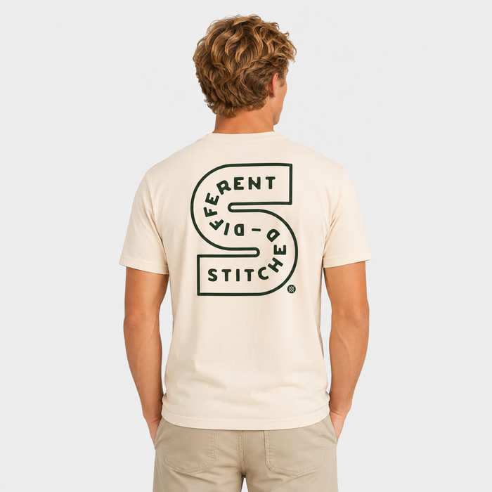 Polera Big S Vintage White