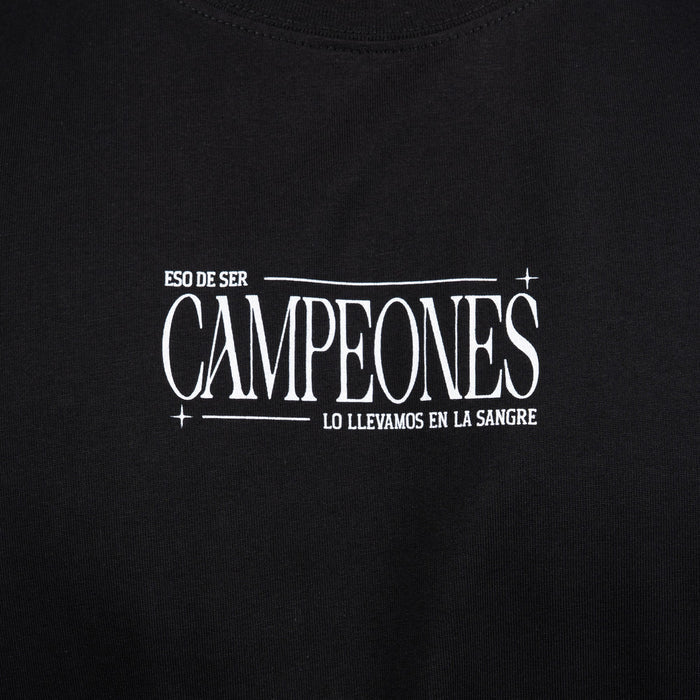 Polera Colo-Colo Urbano "CAMPEONES" Negro