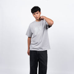 Polera Colo-Colo Urbano Gris Escudo Gris