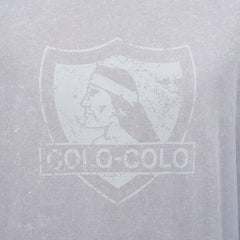 Polera Colo-Colo Urbano Gris Escudo Gris