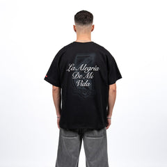 Polera Colo-Colo Urbano "La Alegría de mi Vida" Negro
