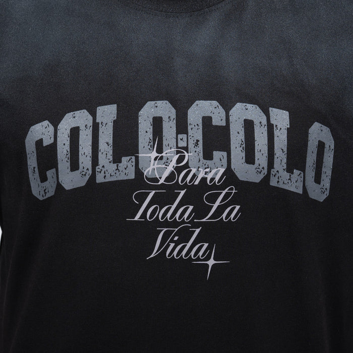 Polera Colo-Colo Urbano "Para Toda la Vida" Negro