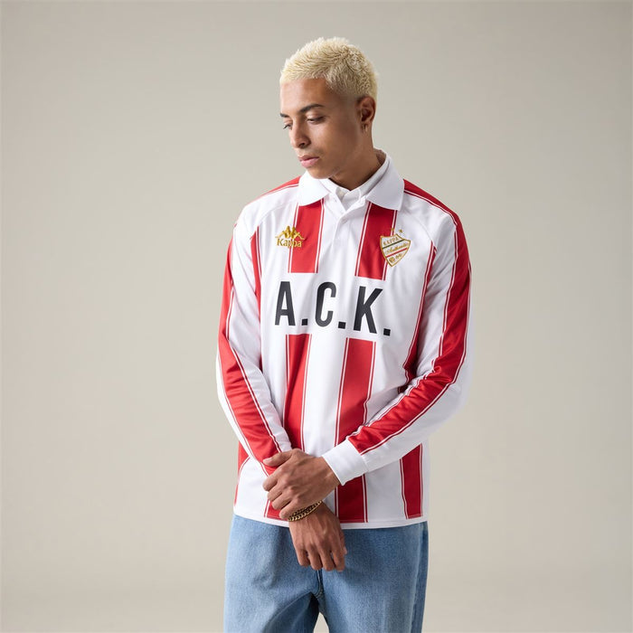 Polera Kappa Authentic Oden White Red