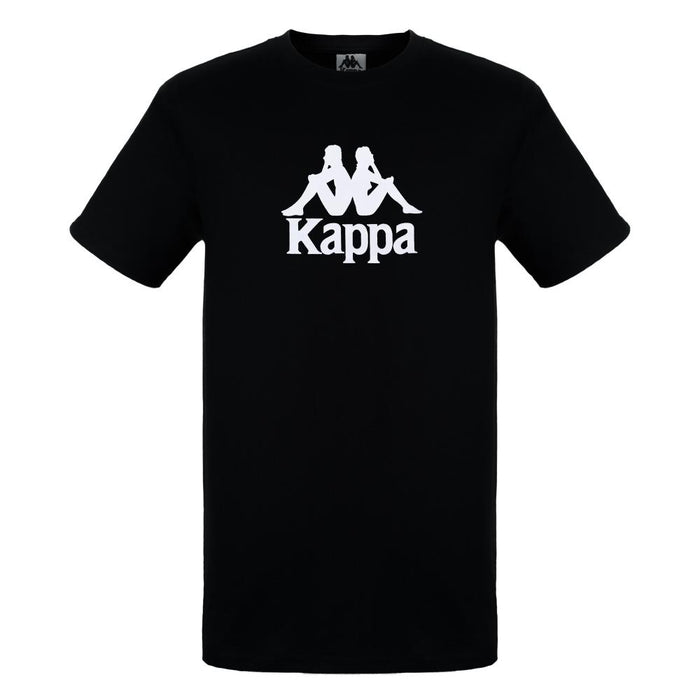 Polera Kappa Men Black Omini White Banda Back