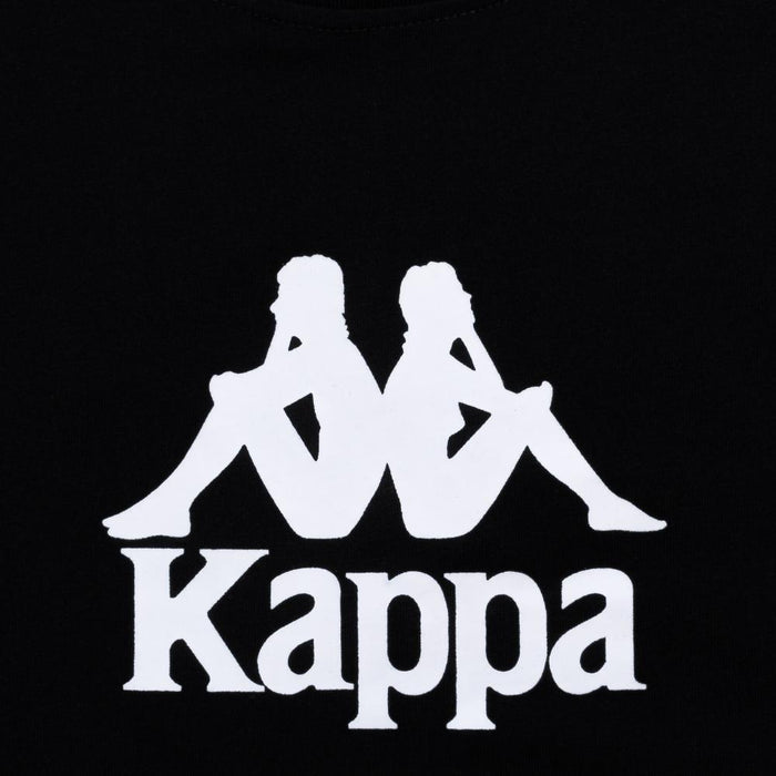 Polera Kappa Men Black Omini White Banda Back