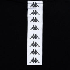 Polera Kappa Men Black Omini White Banda Back