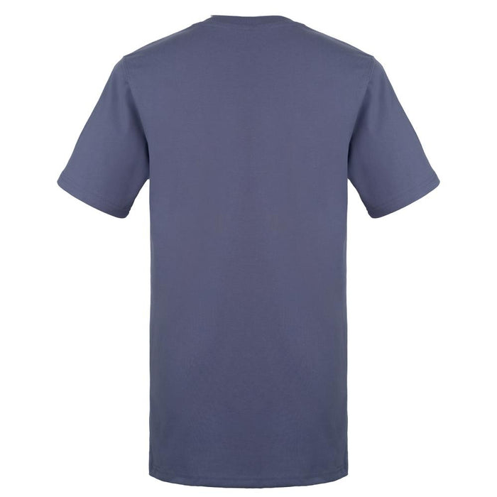 Polera Kappa Men Logo Topographic Blue